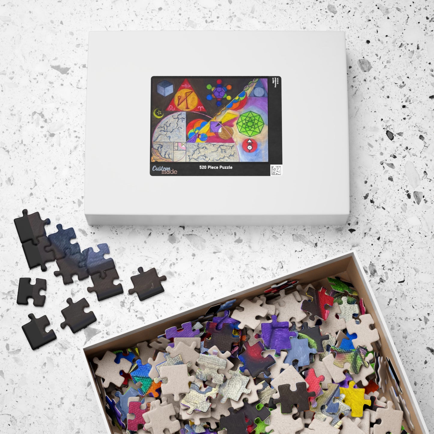 Grey Matter – Abstract Sacred Geometry Jigsaw (520 pcs)