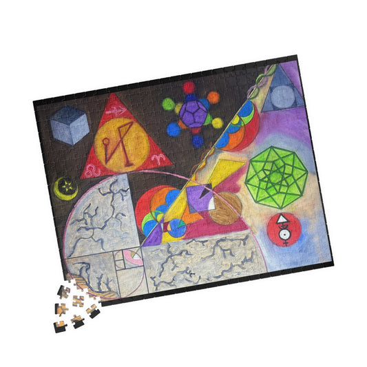 Grey Matter – Abstract Sacred Geometry Jigsaw (520 pcs)