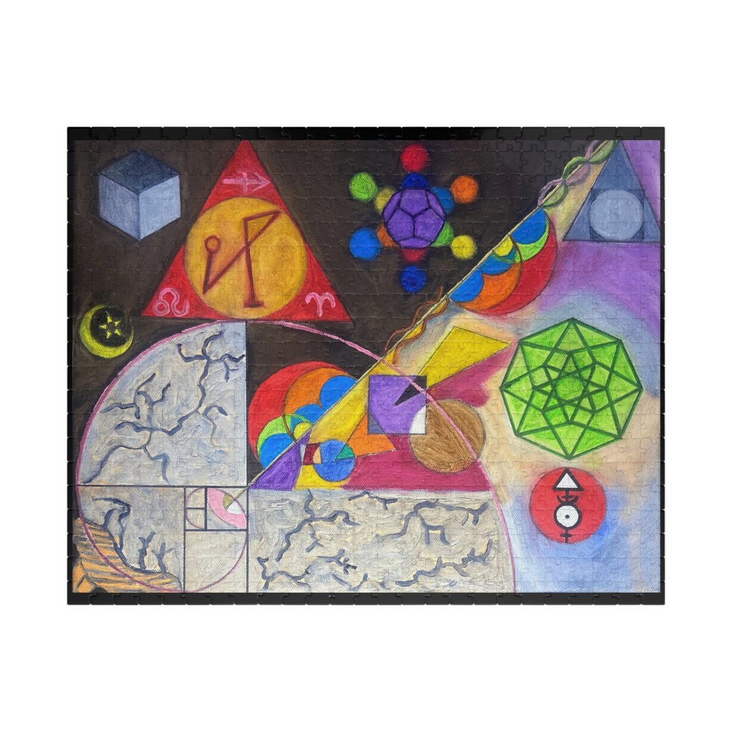 Grey Matter – Abstract Sacred Geometry Jigsaw (520 pcs)