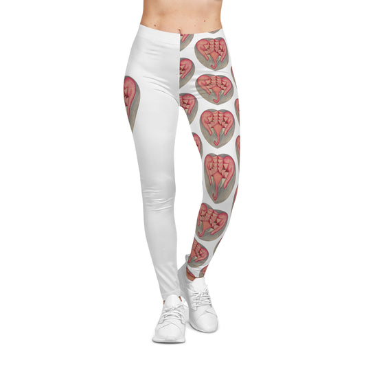 Pink Elephant Heart Leggings